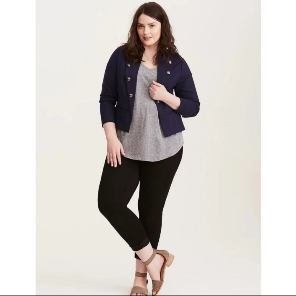 Torrid Military Cadet Navy Blazer Size 2 Plus